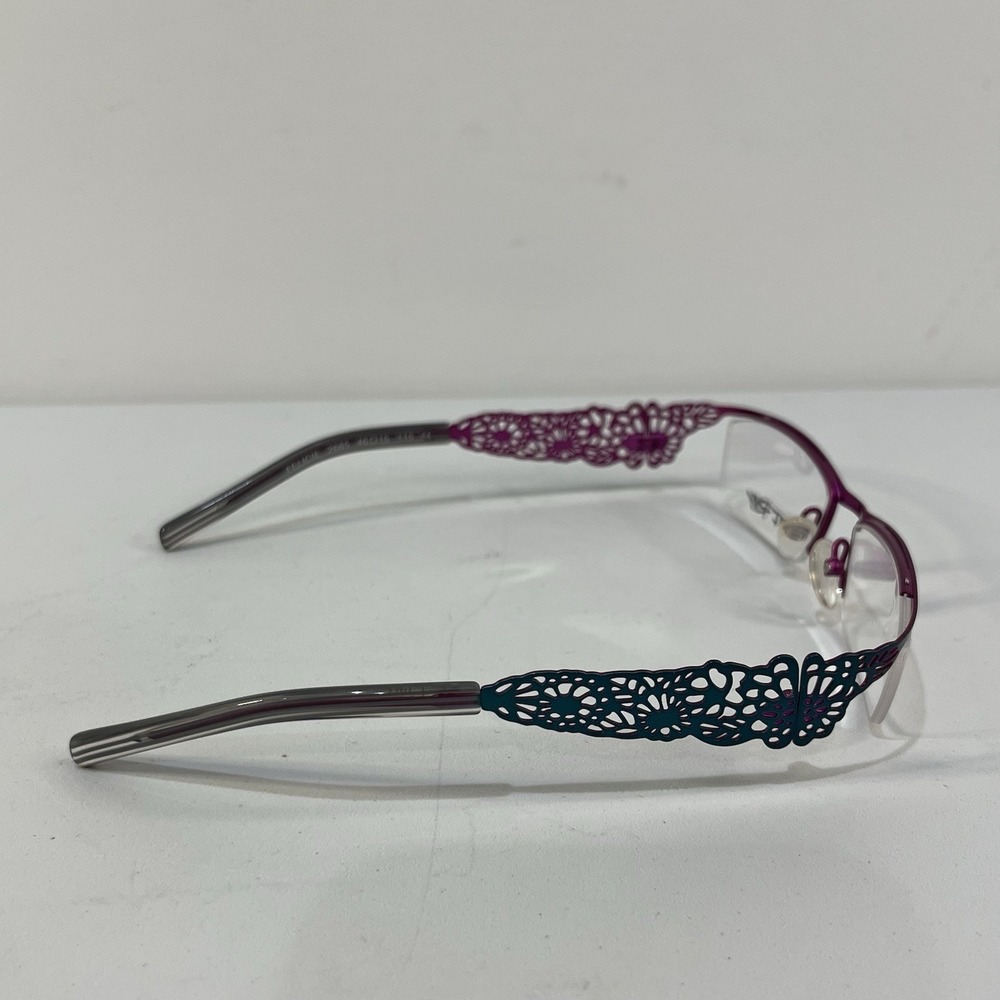 JF Rey Felicia Womens Eyeglass Frame 2685 Floral Metal Plastic 46 15 115 New - Picture 3 of 6